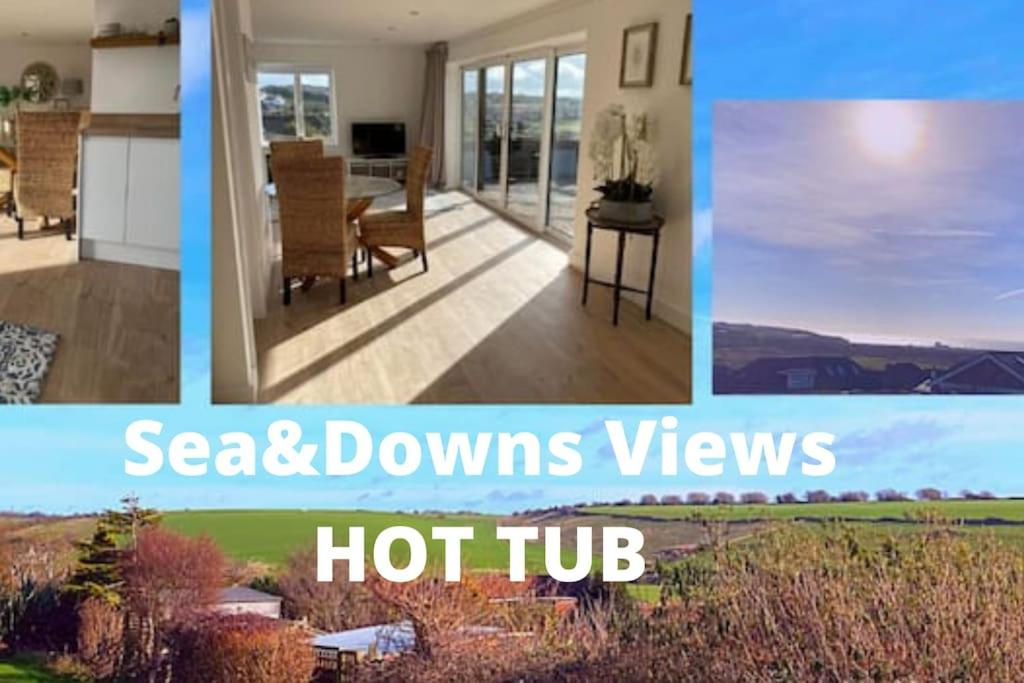 B&B Seaford - Spacious Studio Cabin with Sea/ Downs views Sole Use of HotTub in Seaford - Bed and Breakfast Seaford