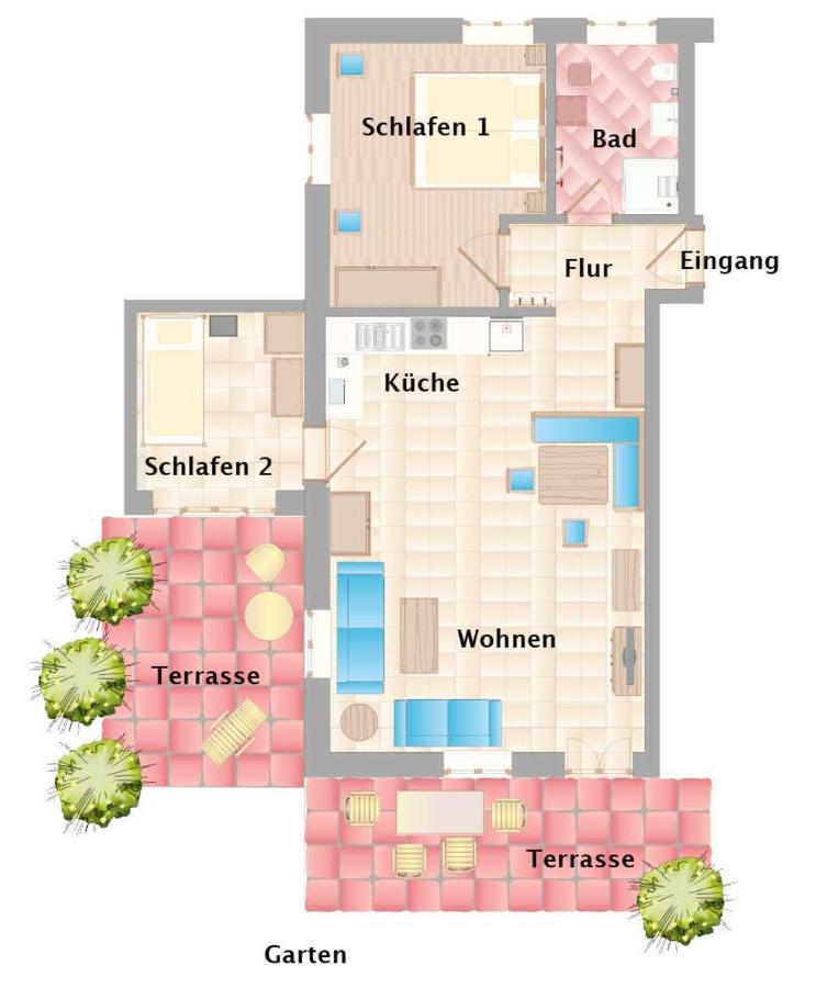 Appartement 2 Chambres avec Terrasse