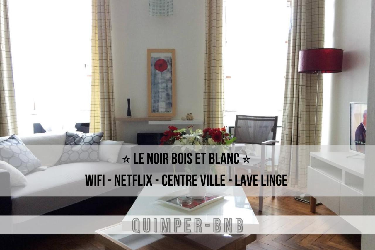 B&B Quimper - LE NOIR BOIS ET BLANC - Studio - Wifi - Centre Ville - Entrée Autonome - Bed and Breakfast Quimper