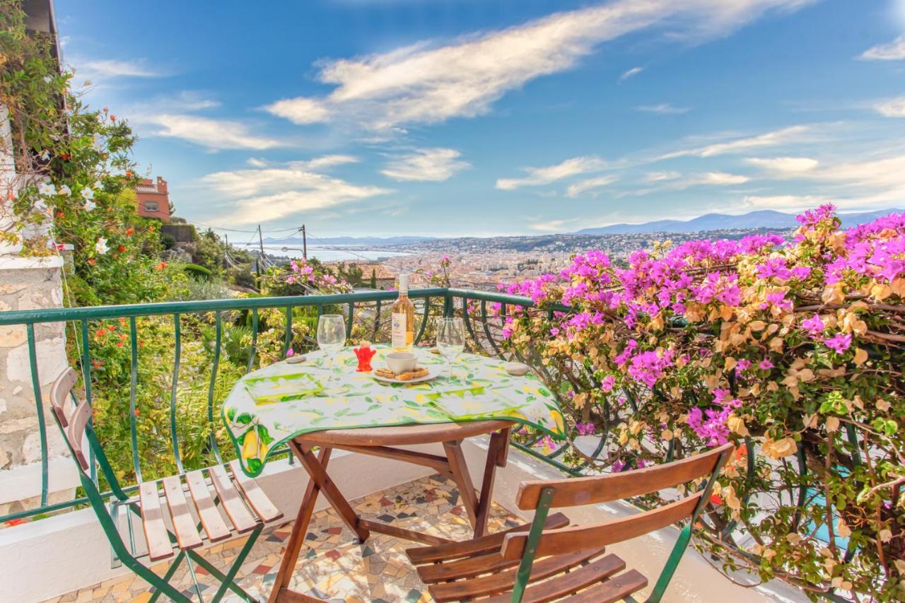 Beautiful villa with panoramic view over Nice - Bed and Breakfast Nice
