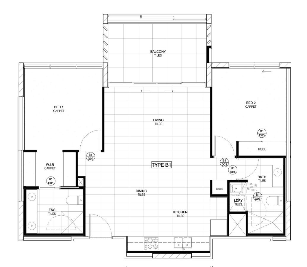 Appartement met 2 slaapkamers