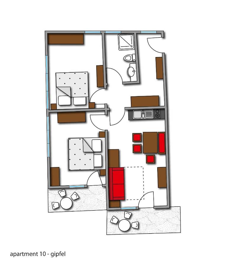 Appartement met 2 slaapkamers