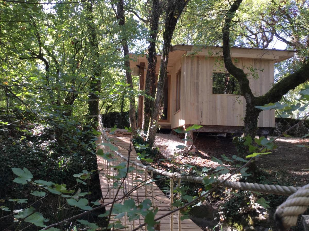 cabane lodge avec spa privatif - Ferienwohnung
