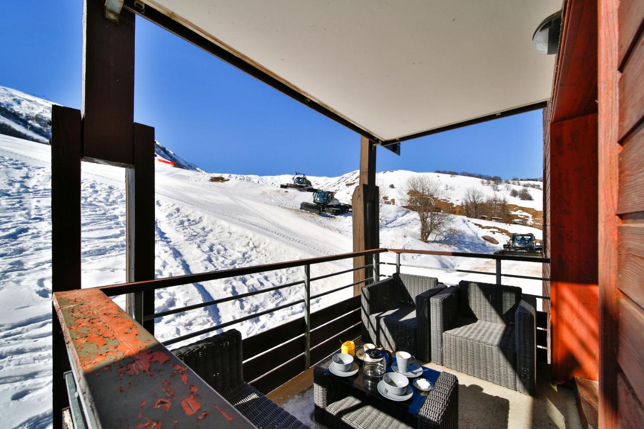 B&B Villarembert - Le Petit Flocon - Appt pour 6 vue sur piste - Bed and Breakfast Villarembert