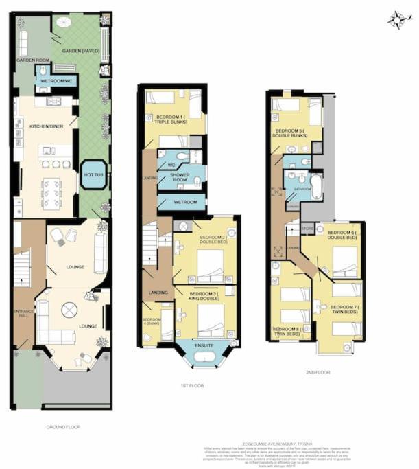 Edge14- spacious, stylish and near the beach! - B&B Newquay