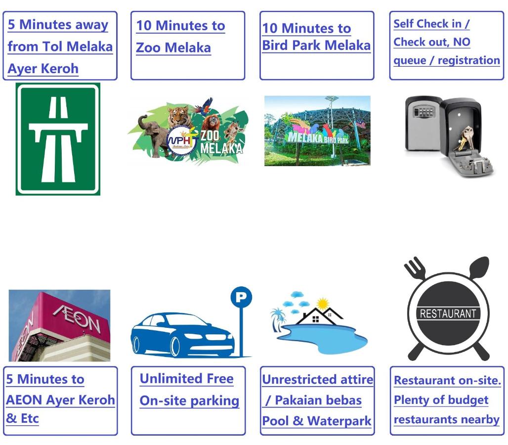 FREE 4 WATER THEMEPARK Tickets & WiFi Stay Melaka - B&B Malacca