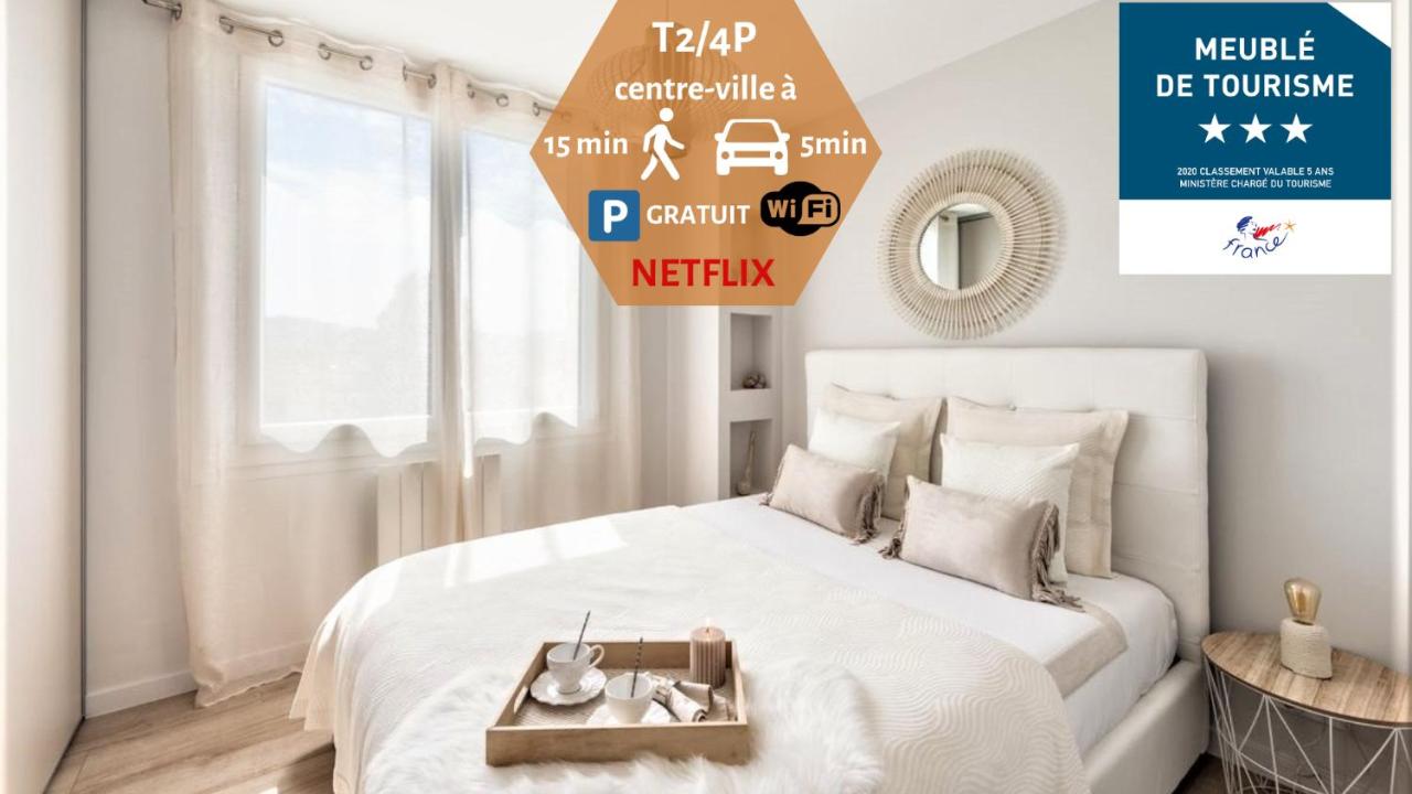 Le Golden Green à 5min du centre-ville avec parking privatif gratuit - B&B Annecy