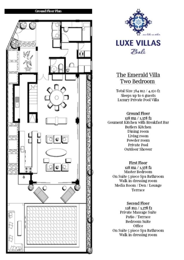 Villa Emerald mit 2 Schlafzimmern und eigenem Pool