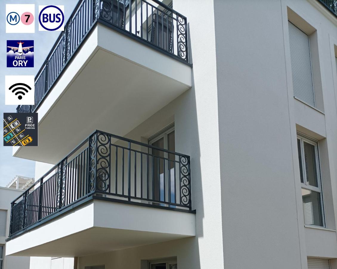 Chambre privée dans un nouvel appartement partagé près de Paris avec parking gratuit - B&B