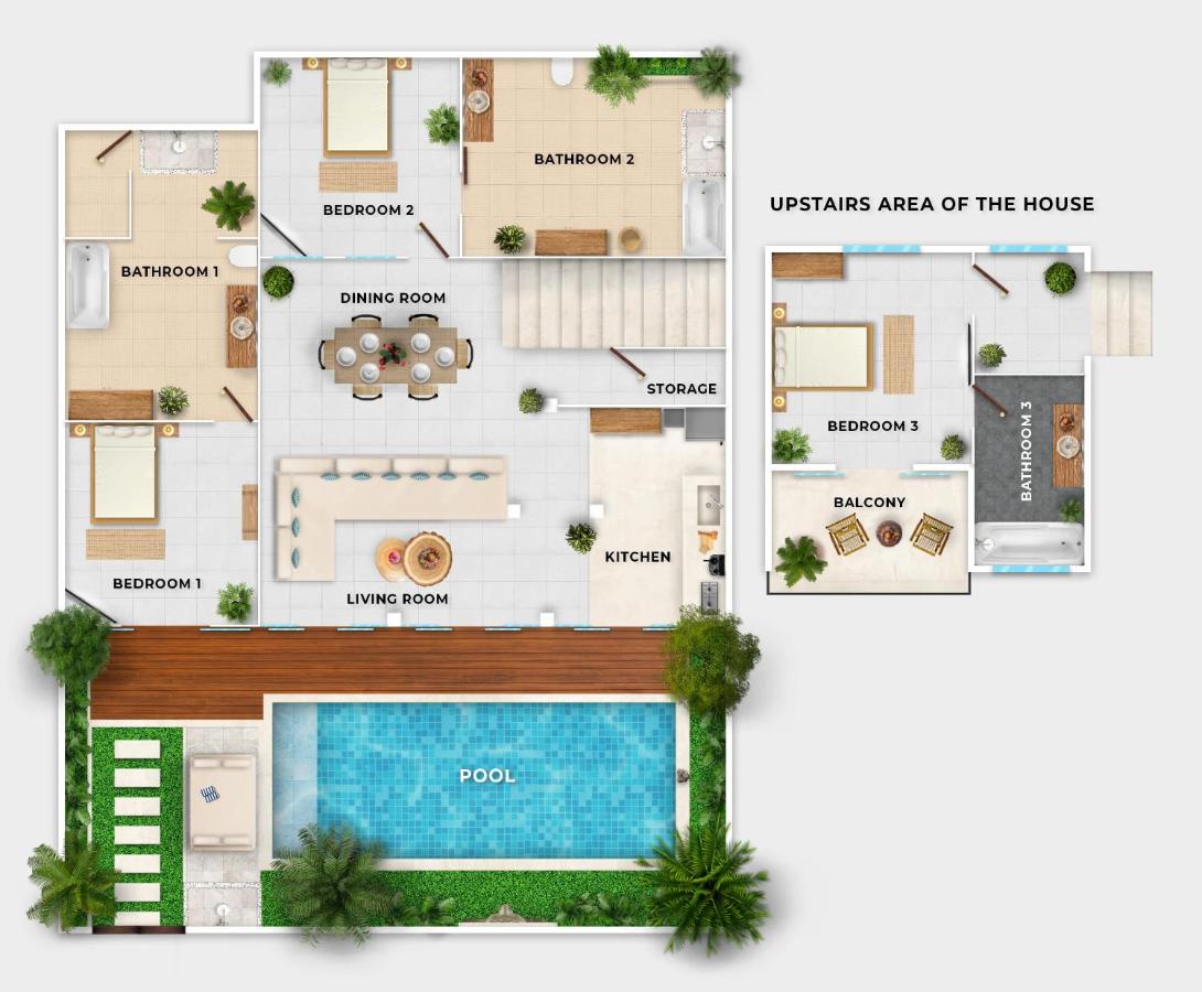 Villa Tokyo - 3 BDR Private Villa - 3 min walk to KU DE TA beach - B&B Kuta