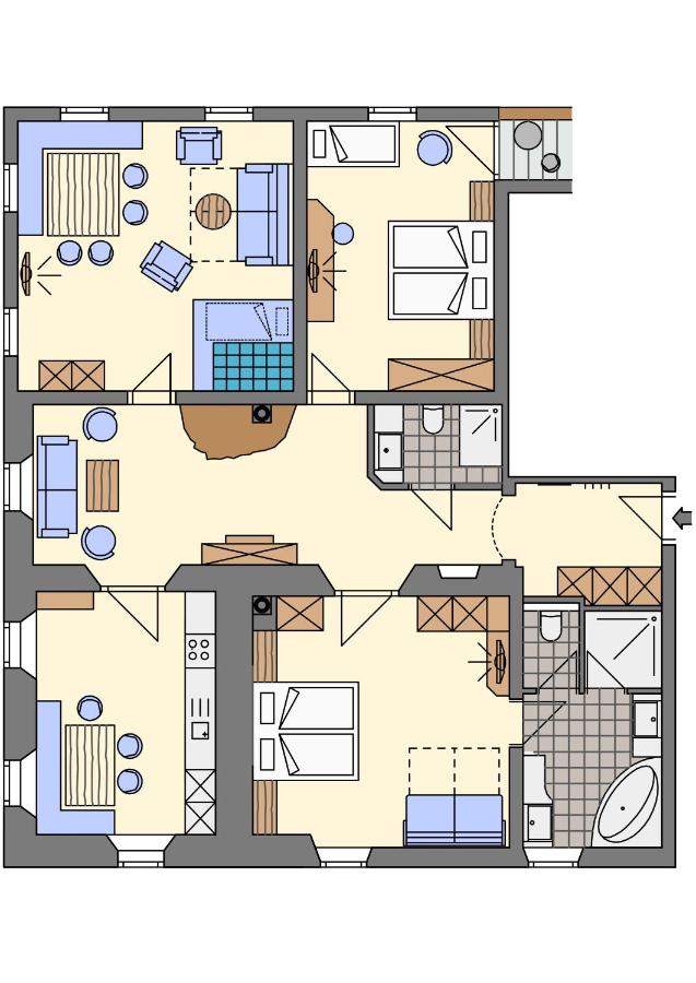 Apartamento de 2 dormitorios