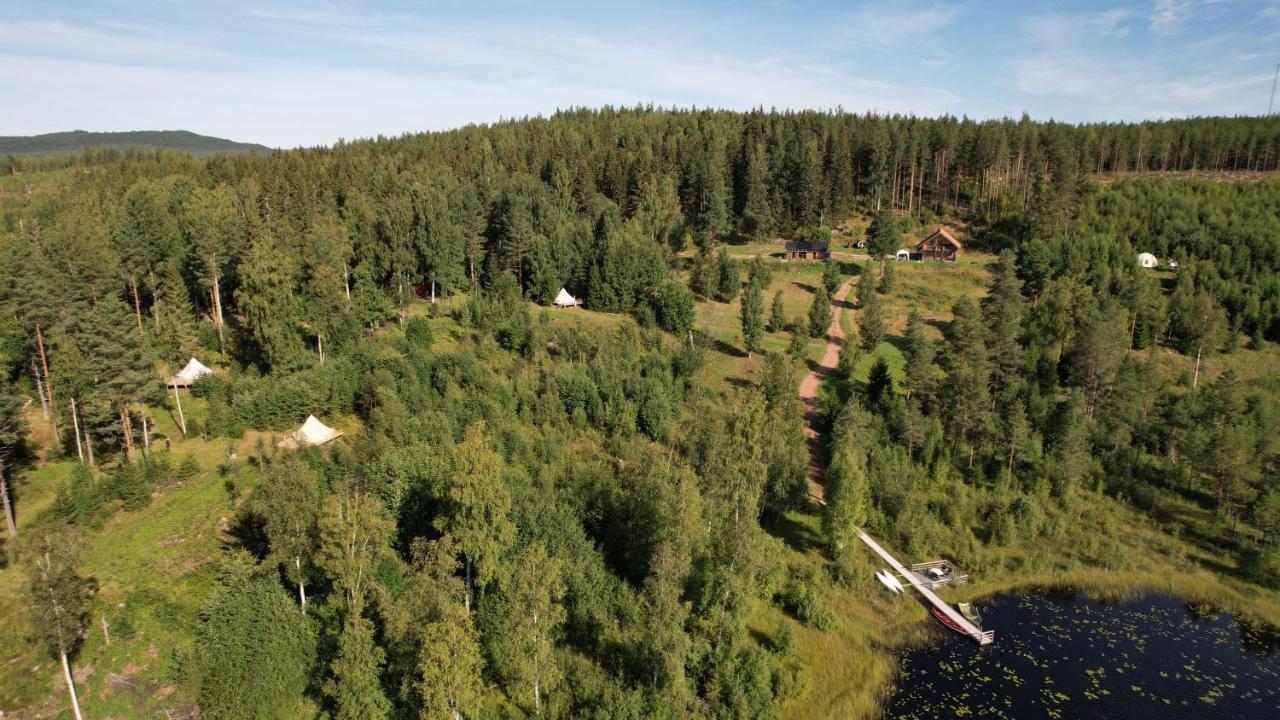 B&B Bjuråker - Frisbo Lodge - Glamping tent in a forest, lake view - Bed and Breakfast Bjuråker