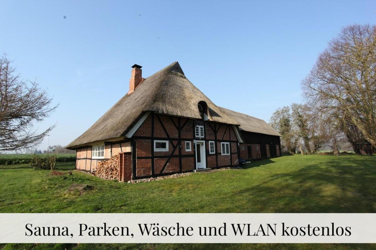 Reetdachkate am Feldrand mit grandiosem Weitblick - B&B Damlos