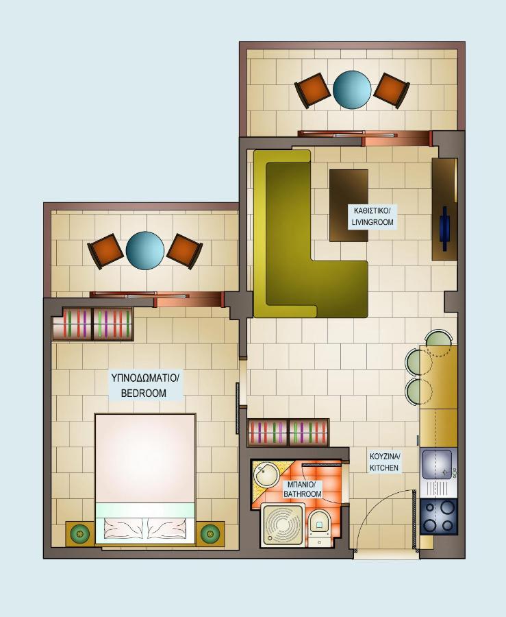 Apartamento de 1 dormitorio