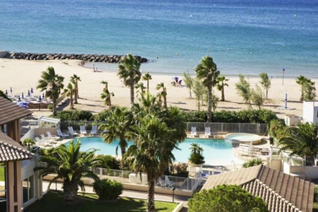 CAP HERMES PORT FREJUS VUE MER ET PORT PIEDS DANS L'EAU piscine pkg - Chambres d'hôtes Fréjus