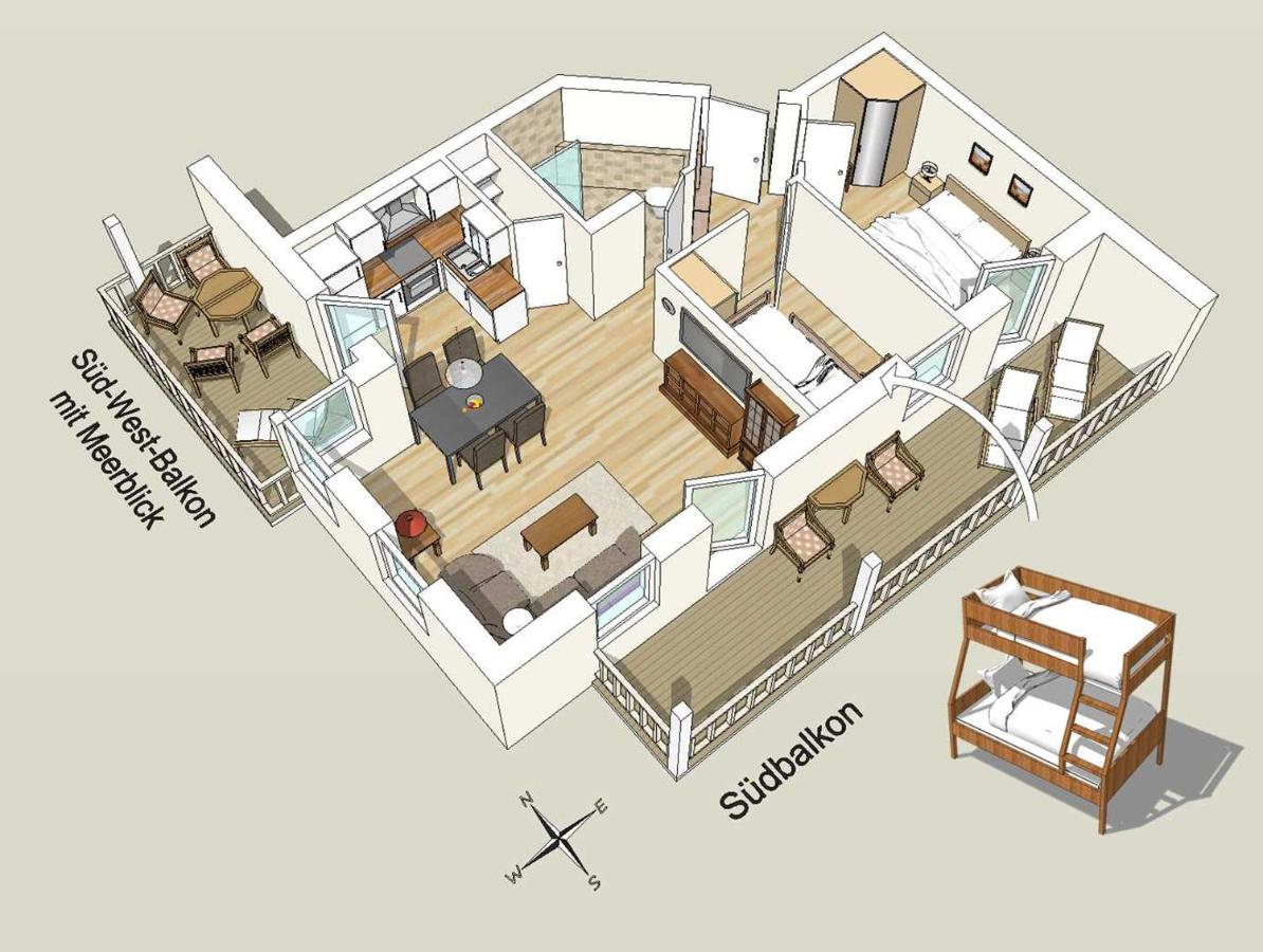 Two-Bedroom Apartment with Lake View