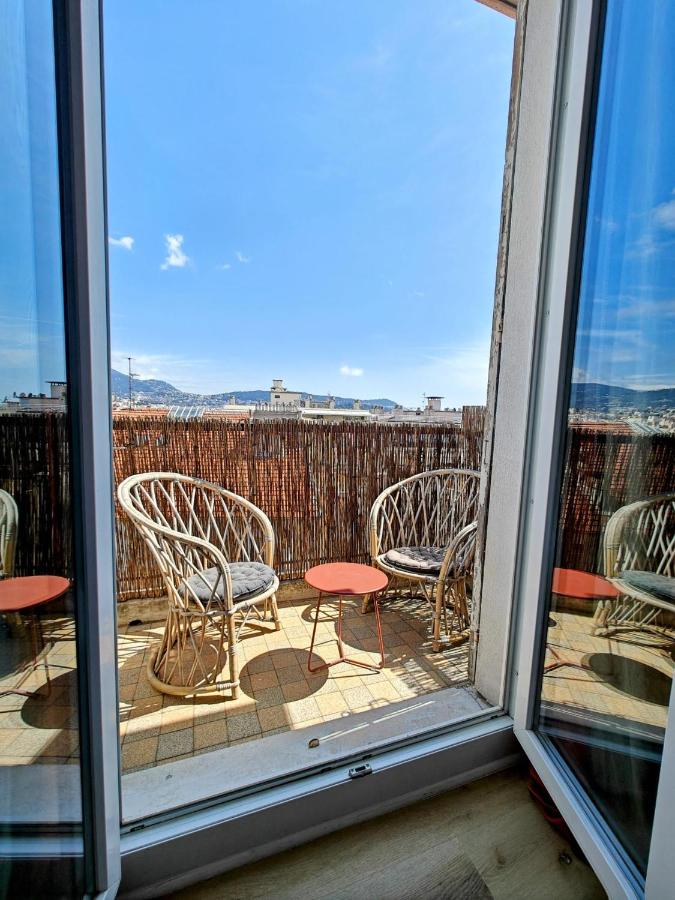 Cozy roof terrace near Promenade des Anglais - AC - B&B Nizza