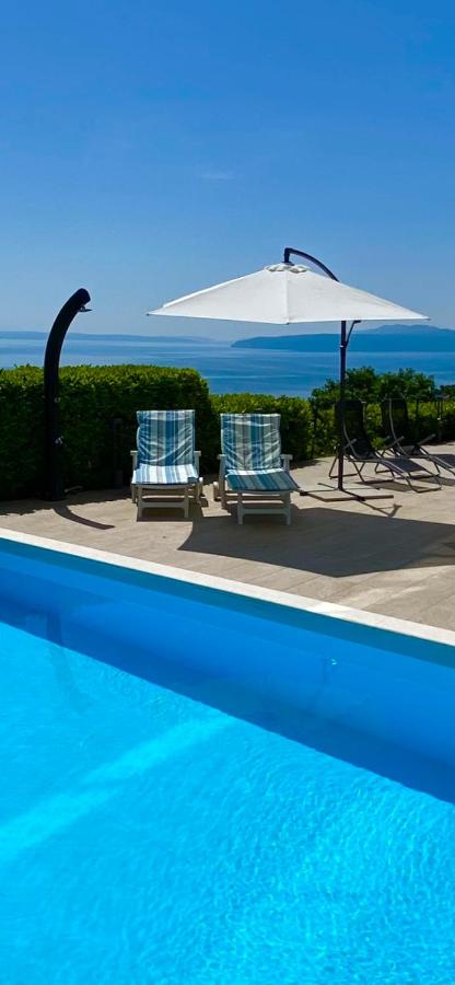 B&B Poljane - VILLA ETERNITY - panoramic sea view - Boxspringbetten - Pool - Opatija-Poljane - Bed and Breakfast Poljane