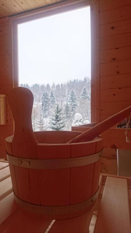 Ruhiges Ferienhaus mit Sauna: Hellaberg III - Ferienwohnung