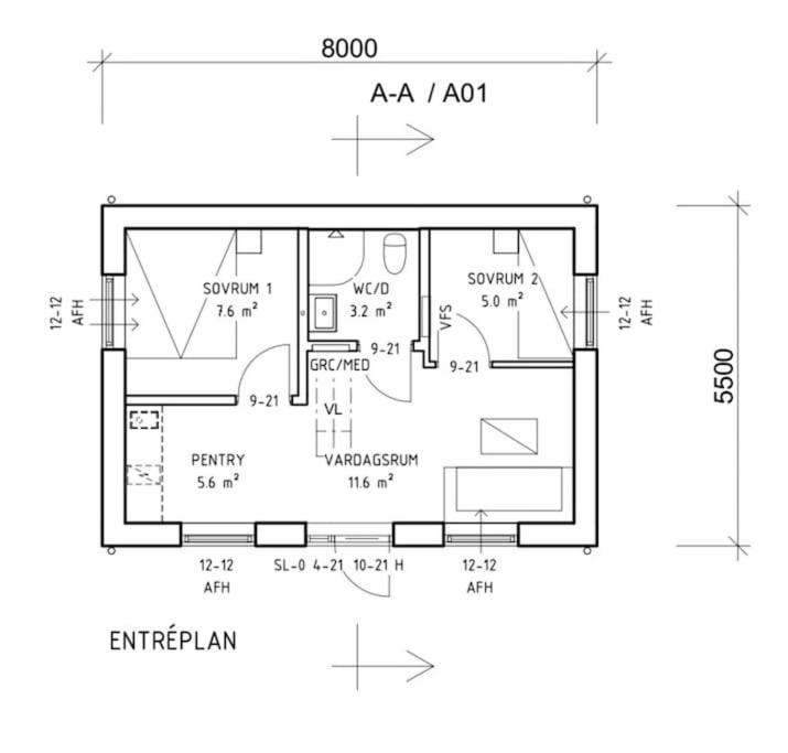 Casa con 2 Camere da Letto