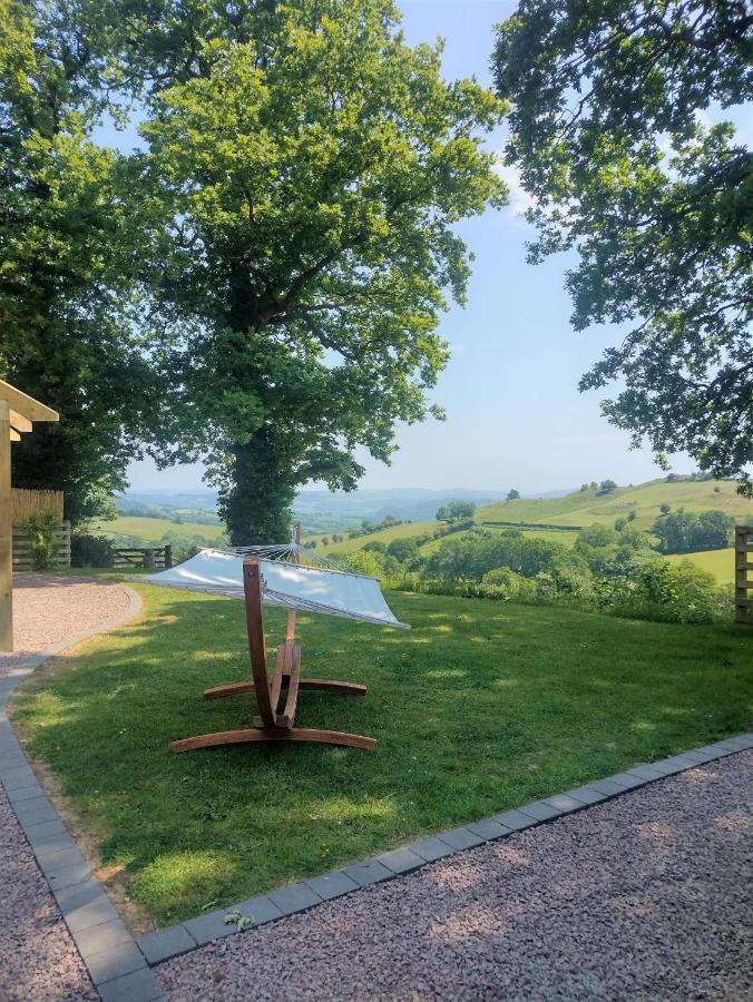 Little Acorn - Luxury shepherd's hut / lodge with private hot tub and garden - Chambres d'hôtes Llanfyllin