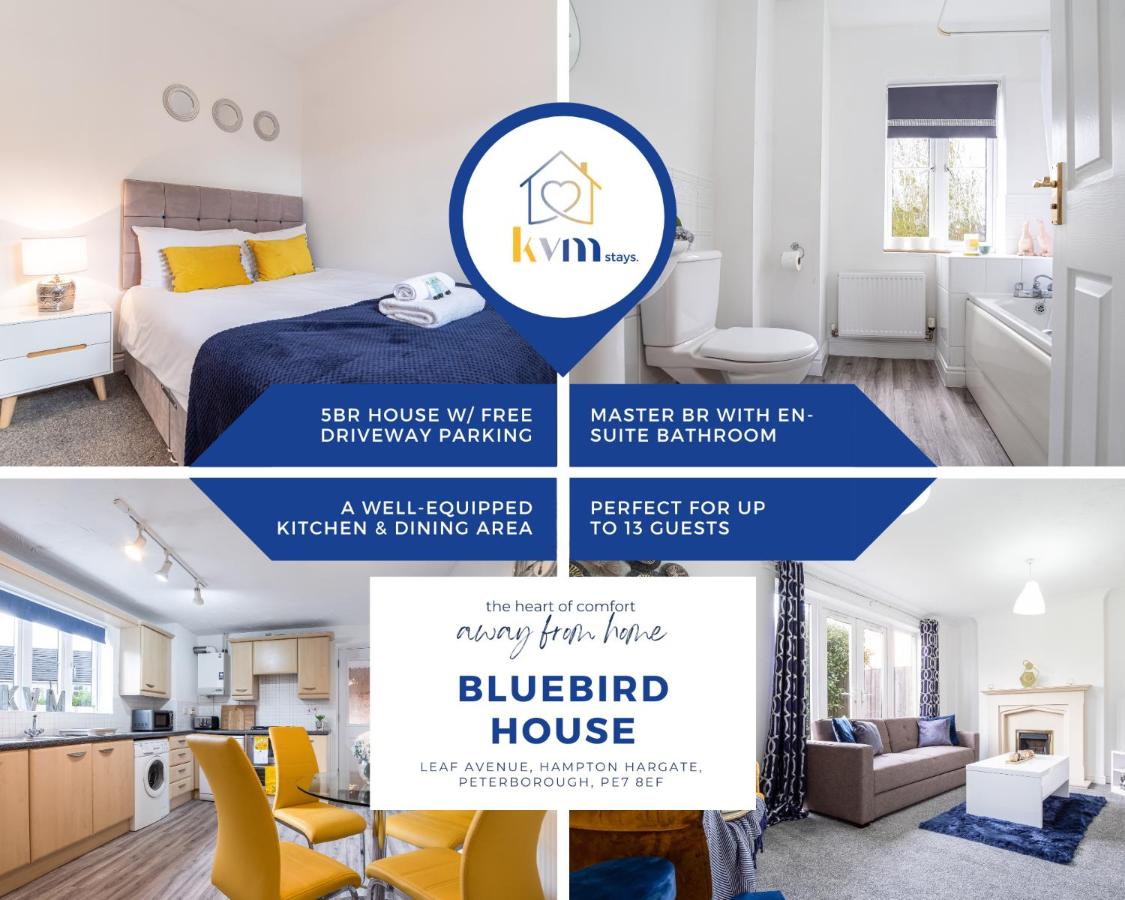 B&B Peterborough - KVM Bluebird House for large groups by KVM Serviced Accommodation - Bed and Breakfast Peterborough