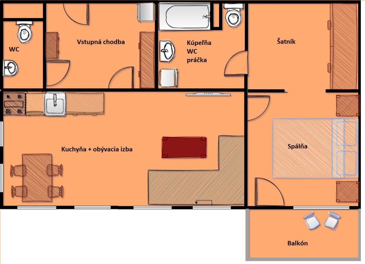 Apartman Alma - Chambres d’hôtes Liptovský Mikuláš