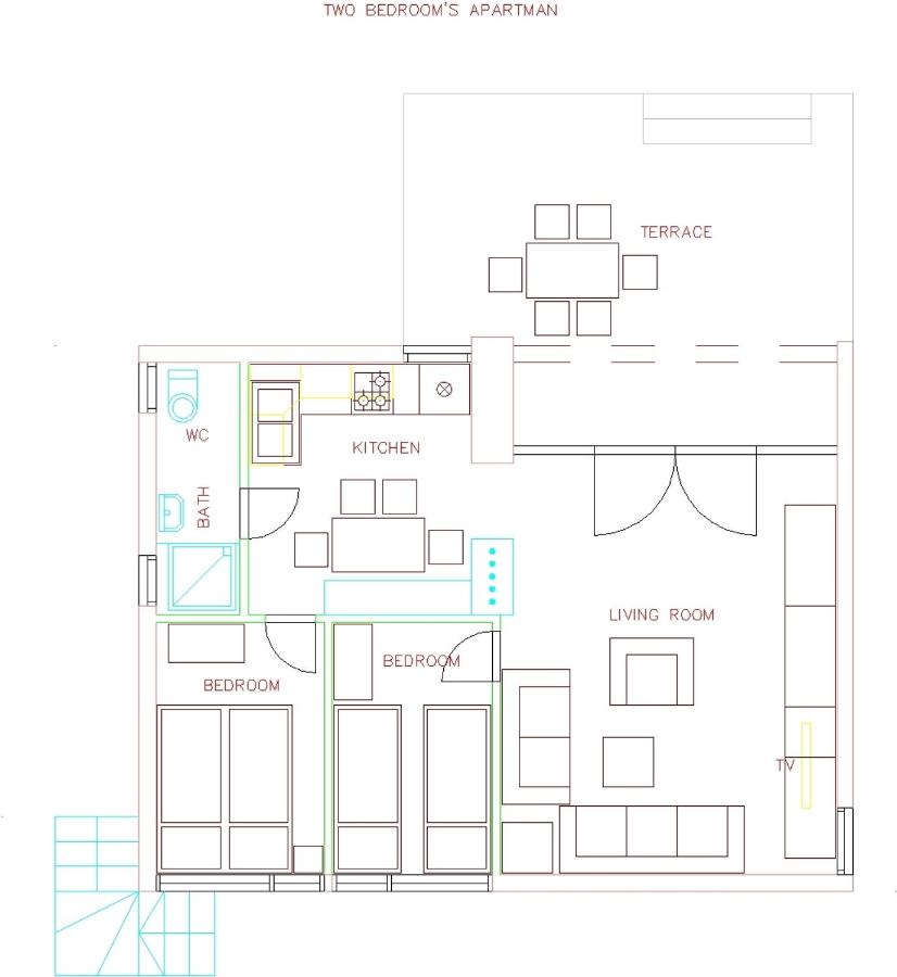 Appartamento con 2 Camere da Letto (4 Adulti + 2 Bambini)