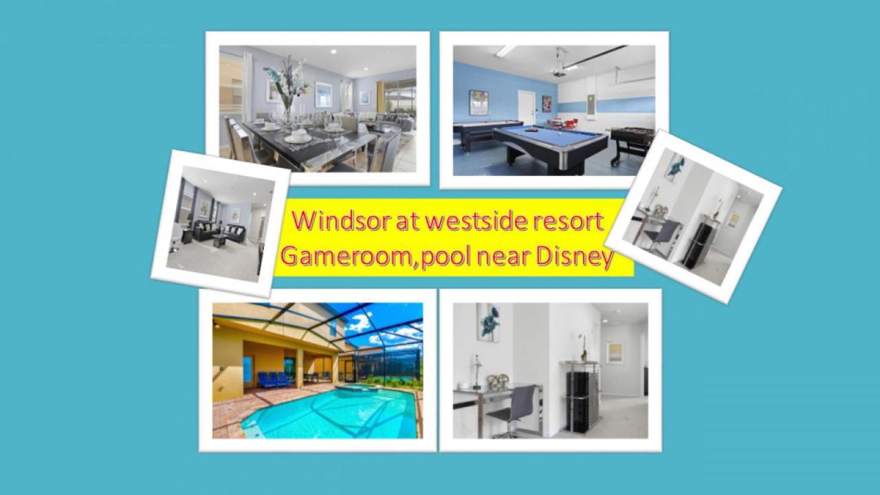 Windsoratwestside villa w pool game rm near Disney - B&B Kissimmee