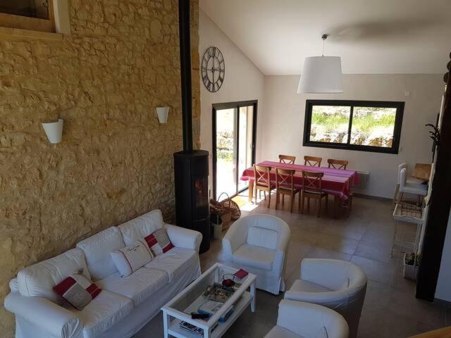 Grande Maison de vacances avec piscine privée pour 12 personnes max - Chambres d'hôtes Mauzac