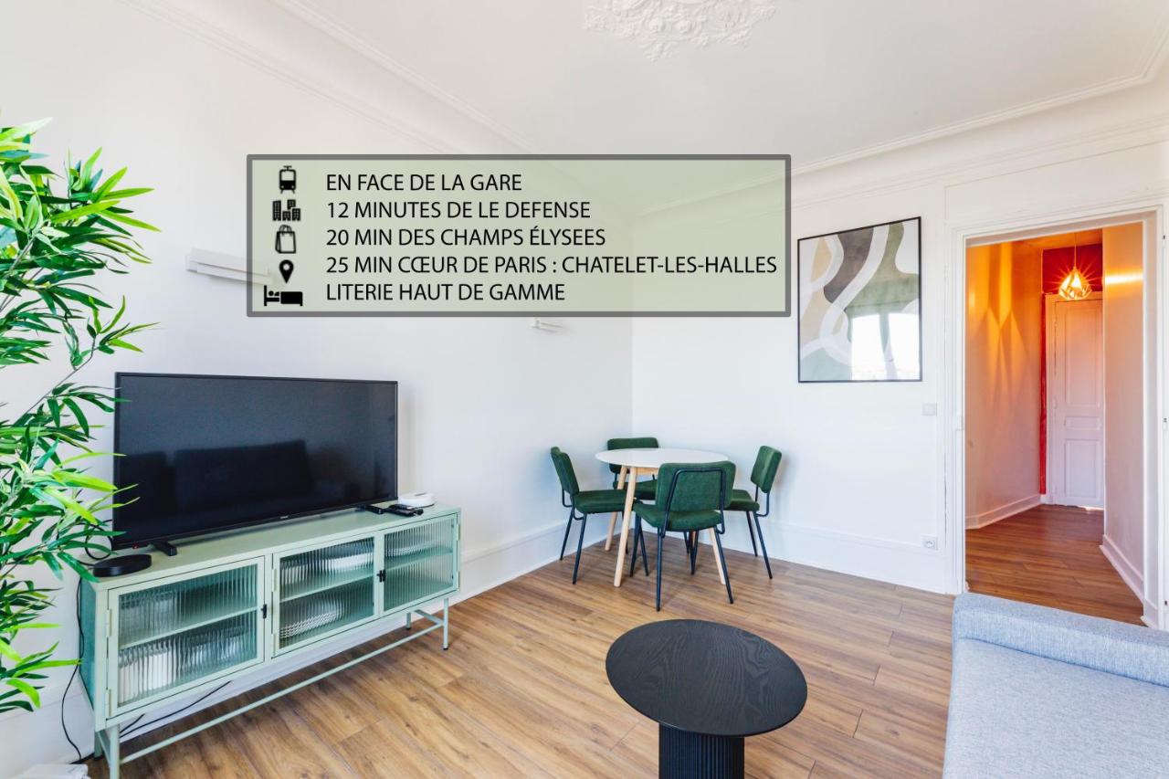 B&B Maisons-Laffitte - Modern&Confort Fully Furnish Apartment ⭑ La Défense ⭑Champs Elysées⭑ RER A & L - Bed and Breakfast Maisons-Laffitte