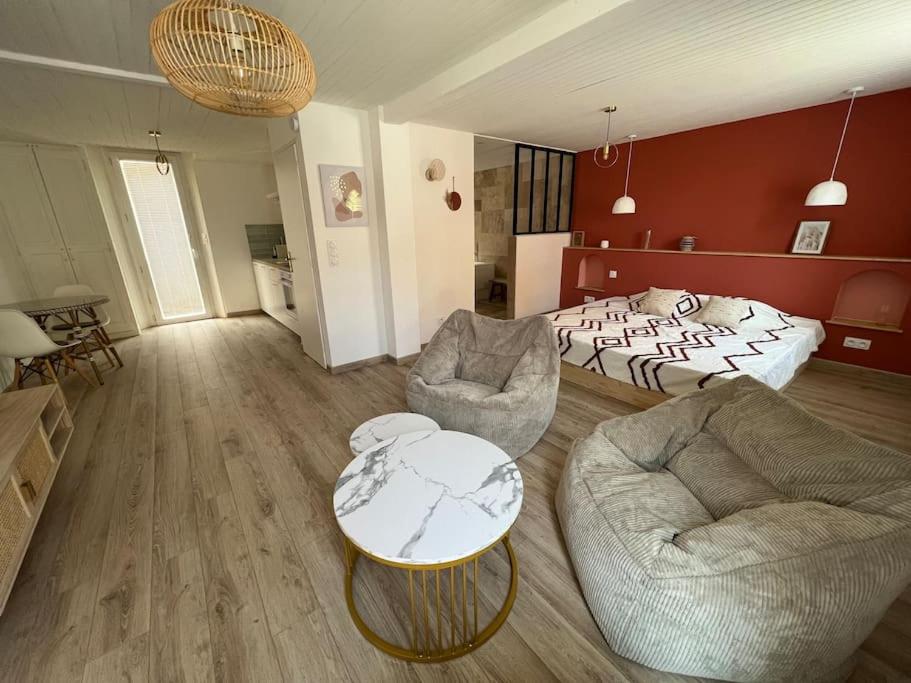 Suite romantique bohème chic avec bain à remous - B&B
