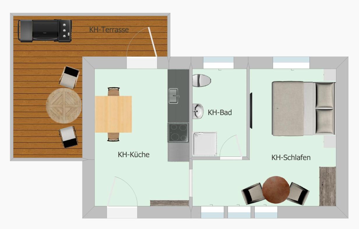 Apartment mit Terrasse