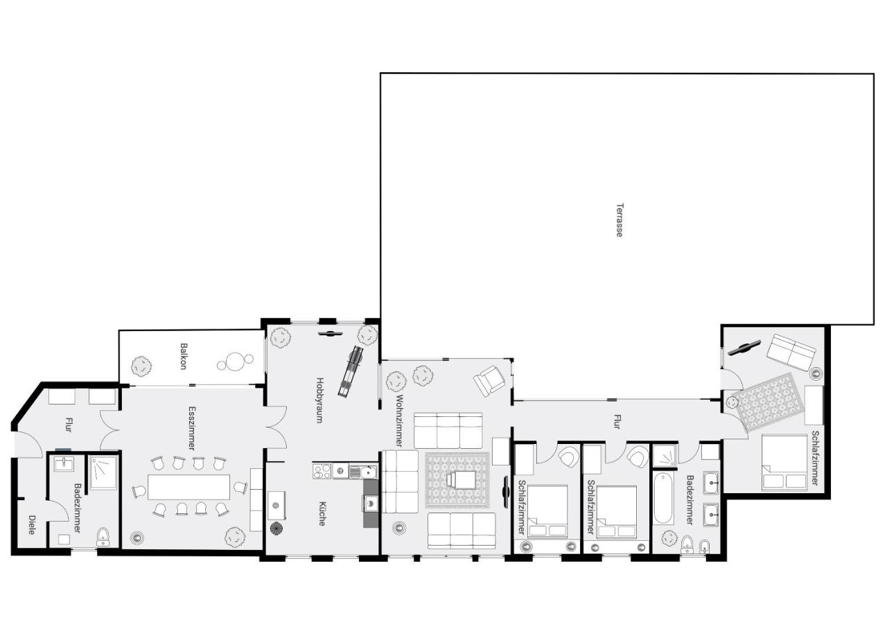 Luxuriöse Penthaus Wohnung in Cuxhaven # Cosiness Company - Chambres d'hôtes Cuxhaven