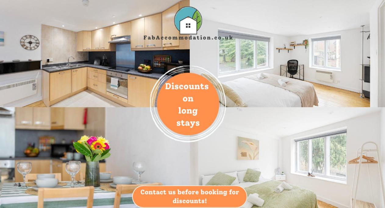 B&B Bristol - Central Apt-2Bed 2Bath-AC unit-By FabAccommodation - Bed and Breakfast Bristol