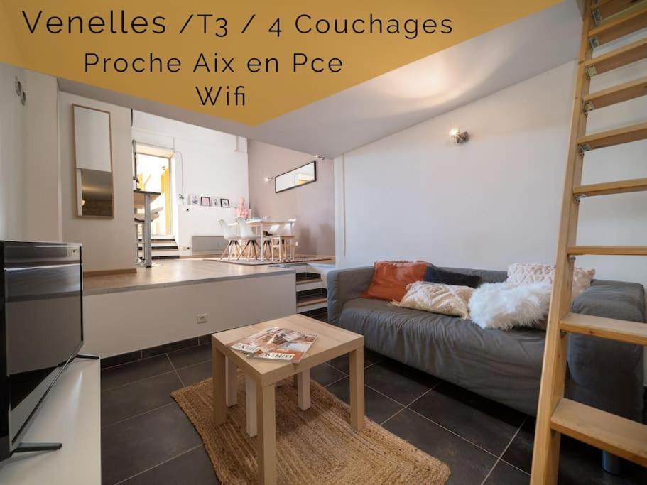 B&B Venelles - Appartement tout équipé 4 couchages avec terrasse et Parking - Bed and Breakfast Venelles