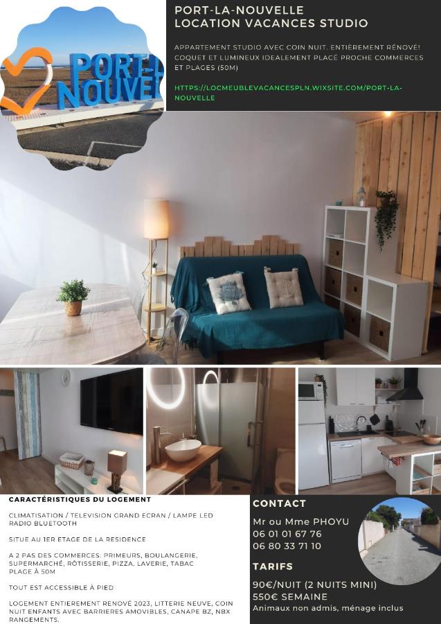 Studio mer Neuf Port la Nouvelle - Ferienwohnung Port-La Nouvelle