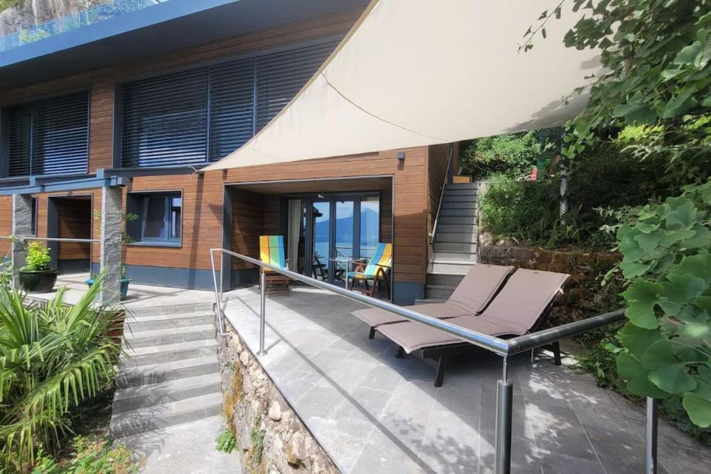 Villa Bootsmann mit spektakulärer Seesicht nahe Badestrand - Chambres d’hôtes Vitznau