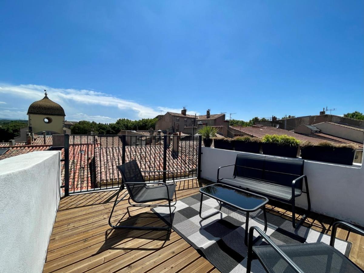 Rooftop N°38 - Rooms et Studios - Vue Cité Médiévale - B&B Carcasona