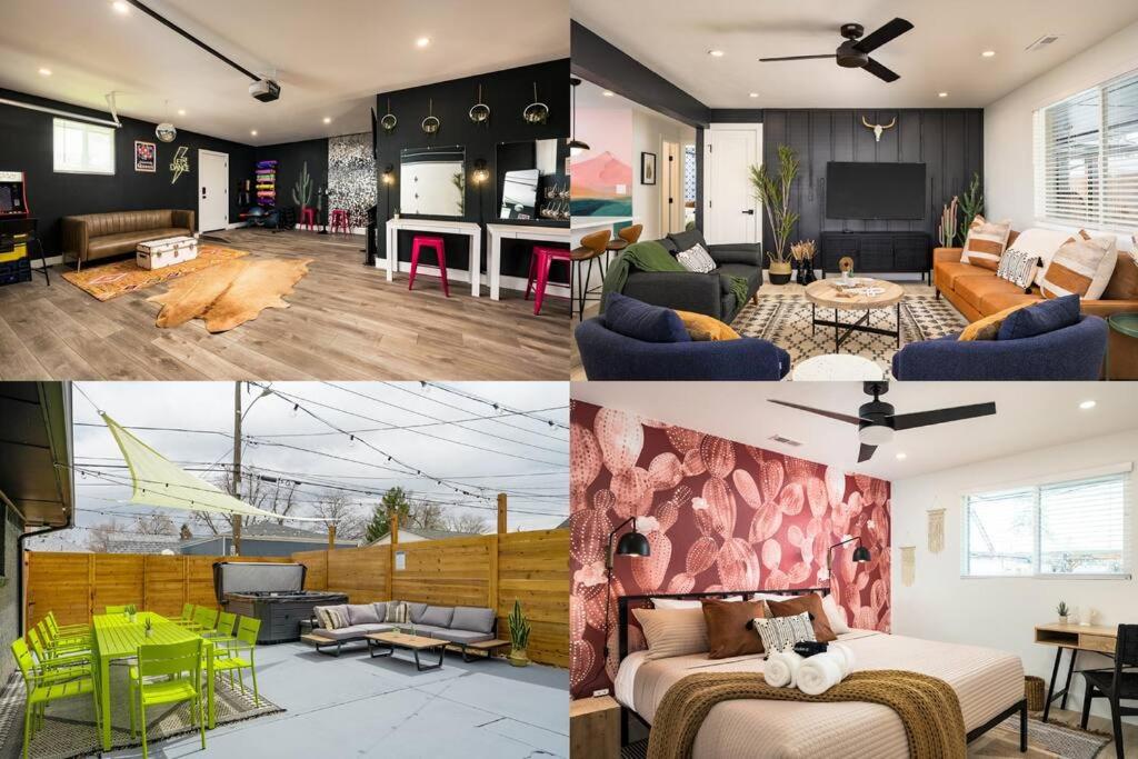 Wild West Disco Haus! Sleeps 12, Hot Tub + Gym! - Chambres d’hôtes