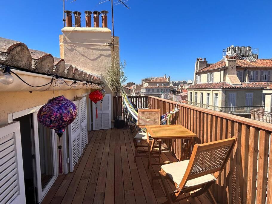 Rooftop terrasse - B&B Marsella