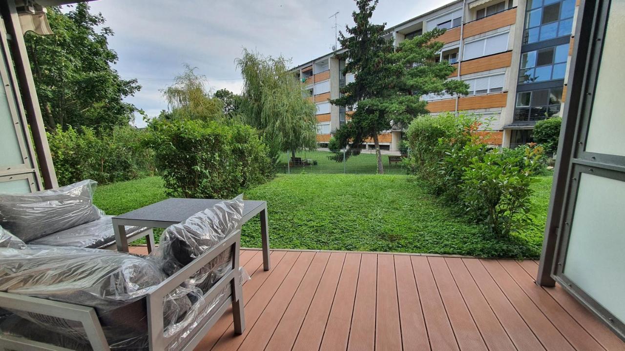 Apartment mit Gartenblick