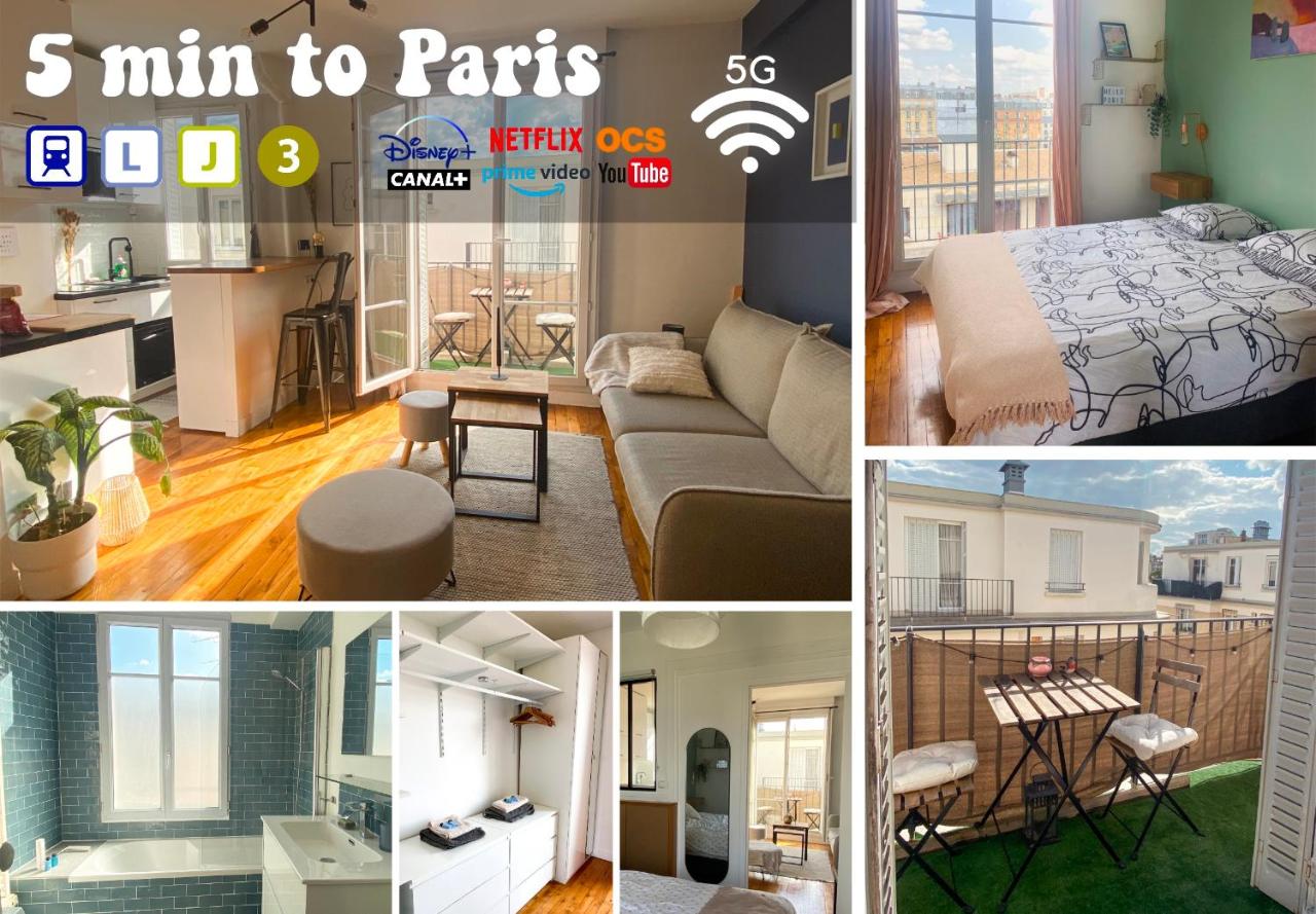 B&B Asnières-sur-Seine - Big bright apartment - 5 min to Paris by train - Bed and Breakfast Asnières-sur-Seine
