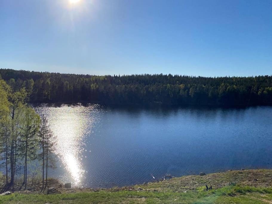 Trevligt fritidshus med stor terrasse mot sjöen - B&B