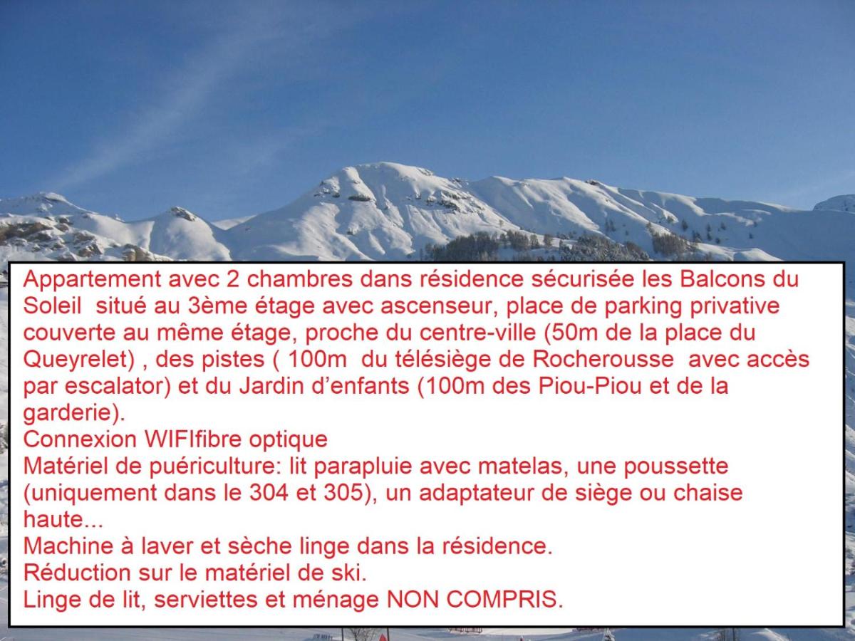 Les Balcons du Soleil Appt303 à100m pistes 2 chambres parking couvert WIFI Ménage compris l'hiver - Chambres d'hôtes Orcières