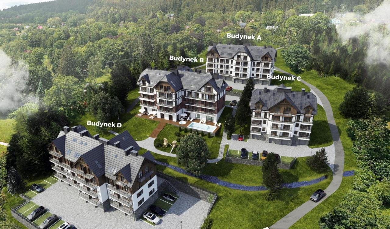 Green Park Resort C12-z dostępem do basenu, sauny, jacuzzi, siłowni - Ferienwohnung Szklarska Poręba