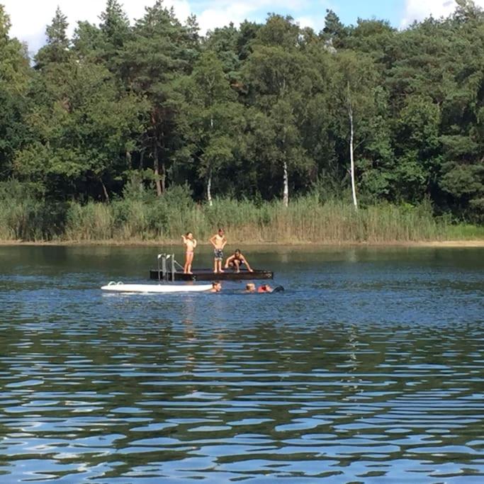 Kindvriendelijke bungalow in het bos bij zwemmeer. - B&B