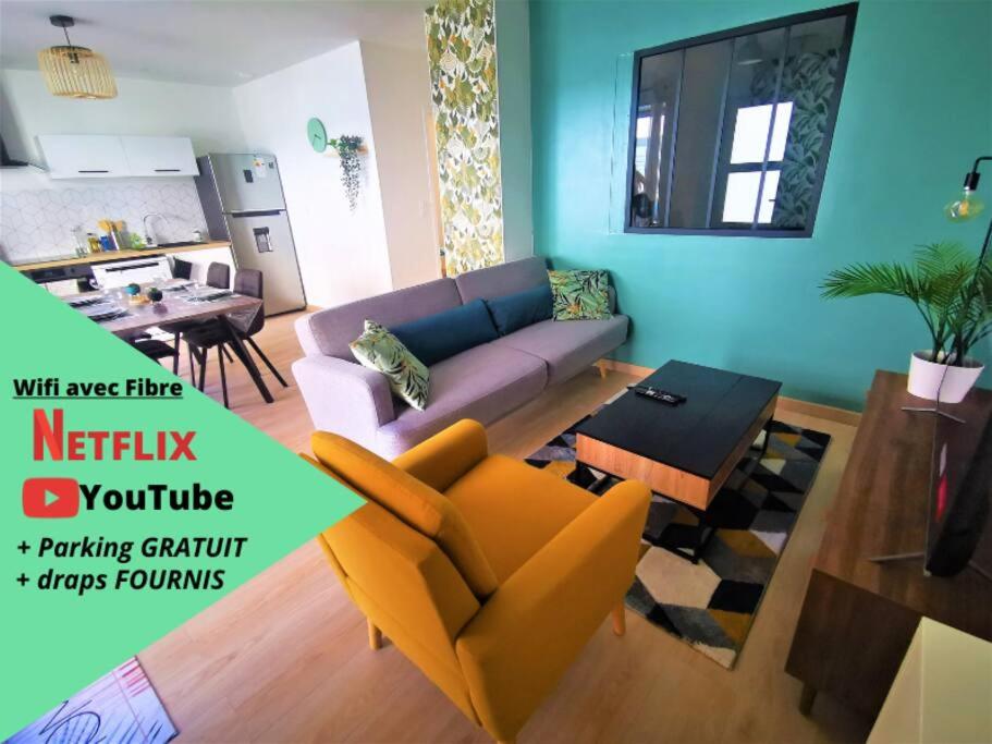 Le T3 Confort - Au Cœur de Montceau - Bed and Breakfast