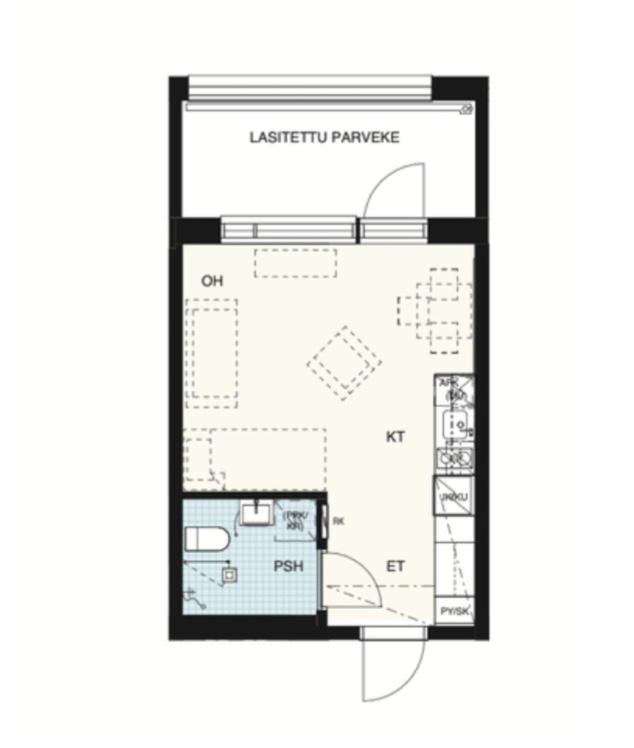 Yksiö Sarvvikissa - B&B
