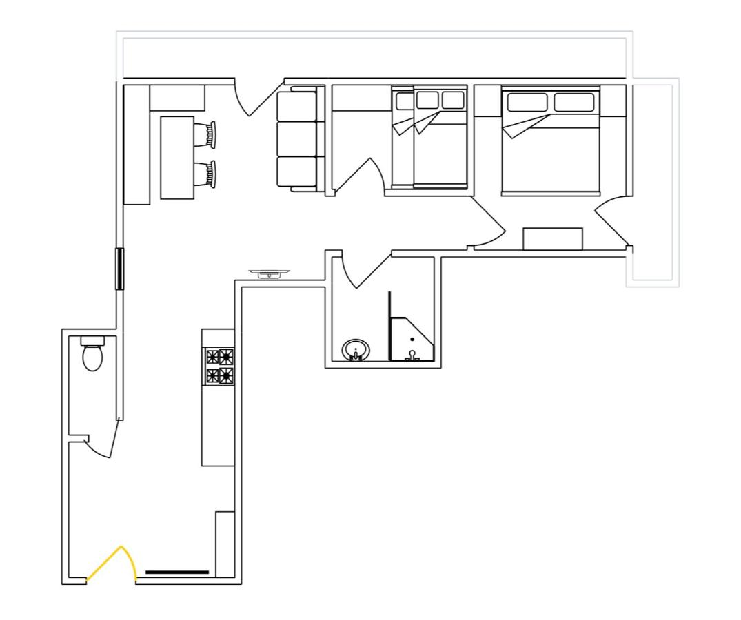 Appartamento con 2 Camere da Letto
